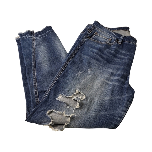 Miss Me Distressed Raw Hem‎ Skinny Jeans Size 32 - Picture 7 of 10